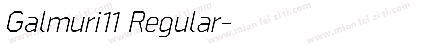 Galmuri11 Regular字体转换